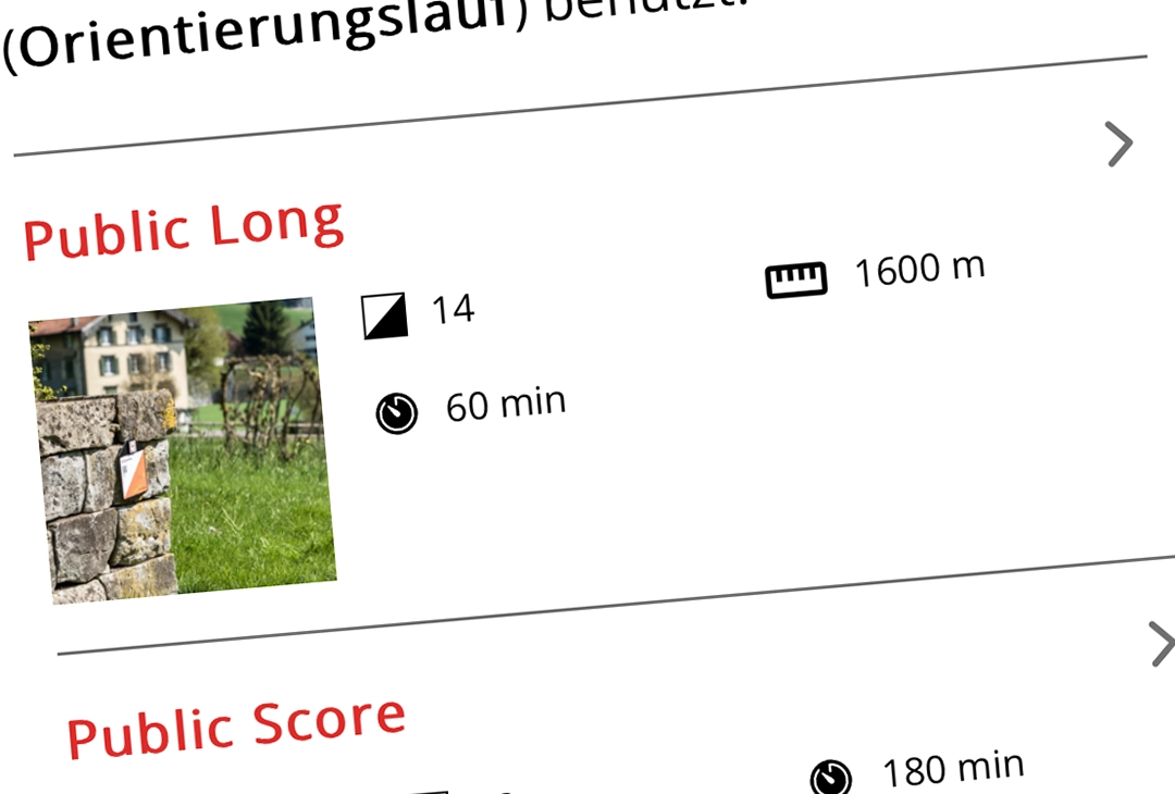 Bahnen in der App